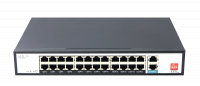 Коммутатор PoE на 24 порта SP5200-24PFE2GE-AI (24 PoE 10/100 Мбит,2 UPLINK 1000 Мбит) 