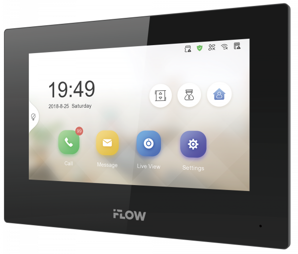 IP видеодомофон iFLOW F-VI-3242IPE1 Black (7Д/WiFi)