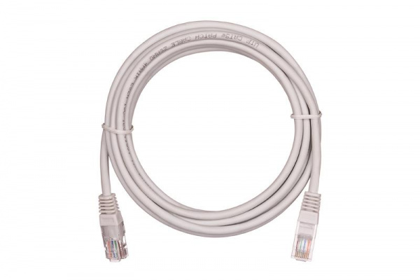 Коммутационный шнур NETLAN U/UTP 4 пары, Кат.5е (Класс D), 100МГц, 2хRJ45/8P8C, T568B (3м)