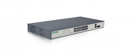 Коммутатор PoE на 16 портов NAVIGARD PM3020FSN-270 V4 (16 PoE 10/100 Мбит, 2 Combo UPLINK 1ГГбит) 