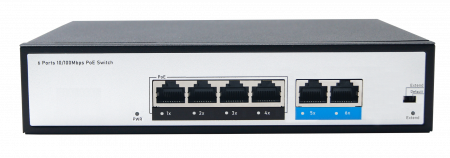 Коммутатор PoE на 4 порта SP5200-4PFE2FE (4 PoE 10/100 Мбит/сек,  2 UPLINK)