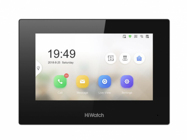 Гибридный IP видеодомофон HiWatch VDP-H3212WB (7/WiFi/SD)